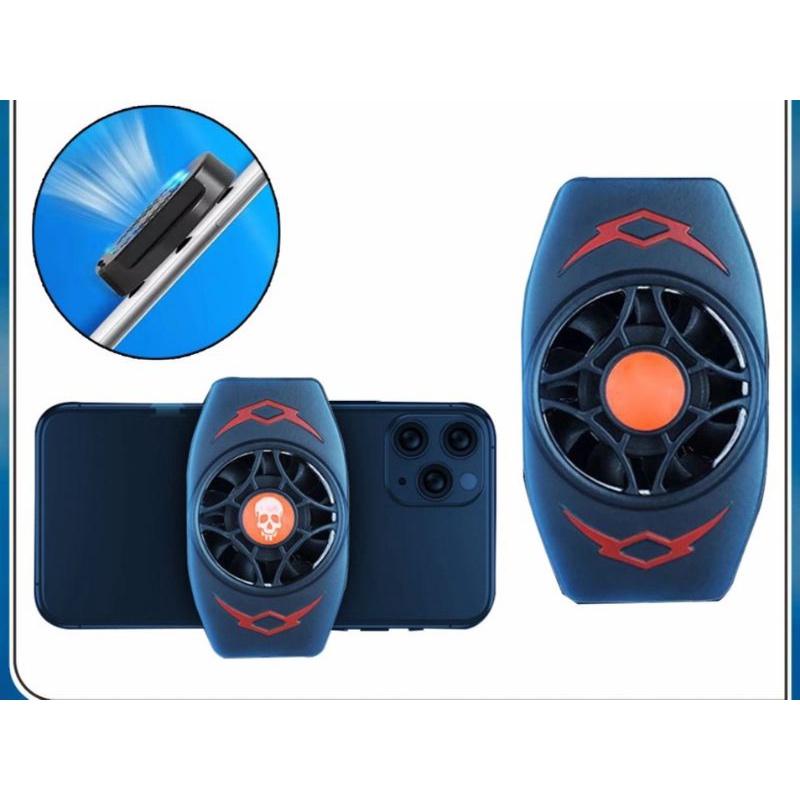 COOLING PAD FAN NON BATTERY / Gaming Mobile Phone Radiator Cooling Fan / Cooler Pendingin Handphone Fan Holder X13