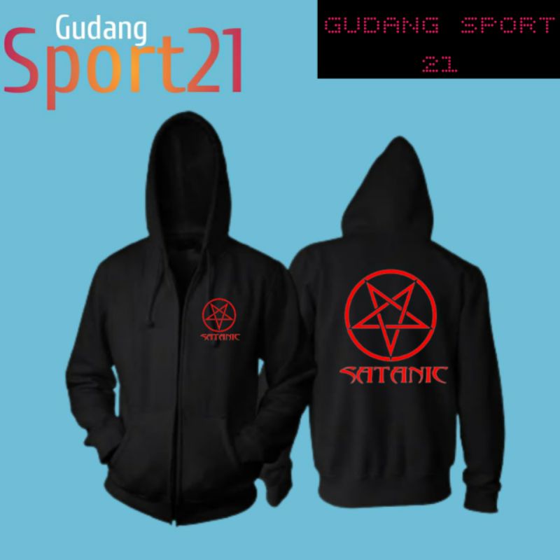 jaket ziper satanic jaket satanic
