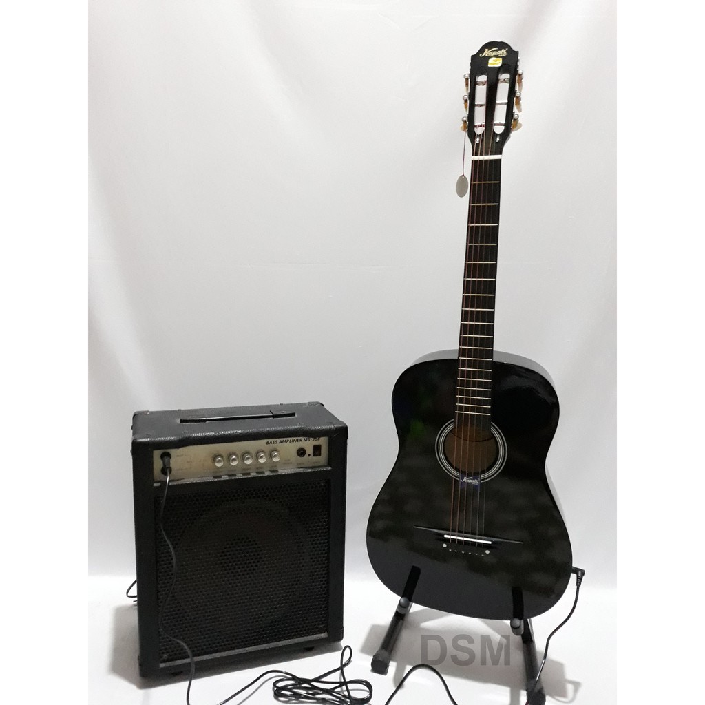 Gitar Akustik Elektrik Kapok MG 0105 EQ4 Hitam Tanam Besi ORI