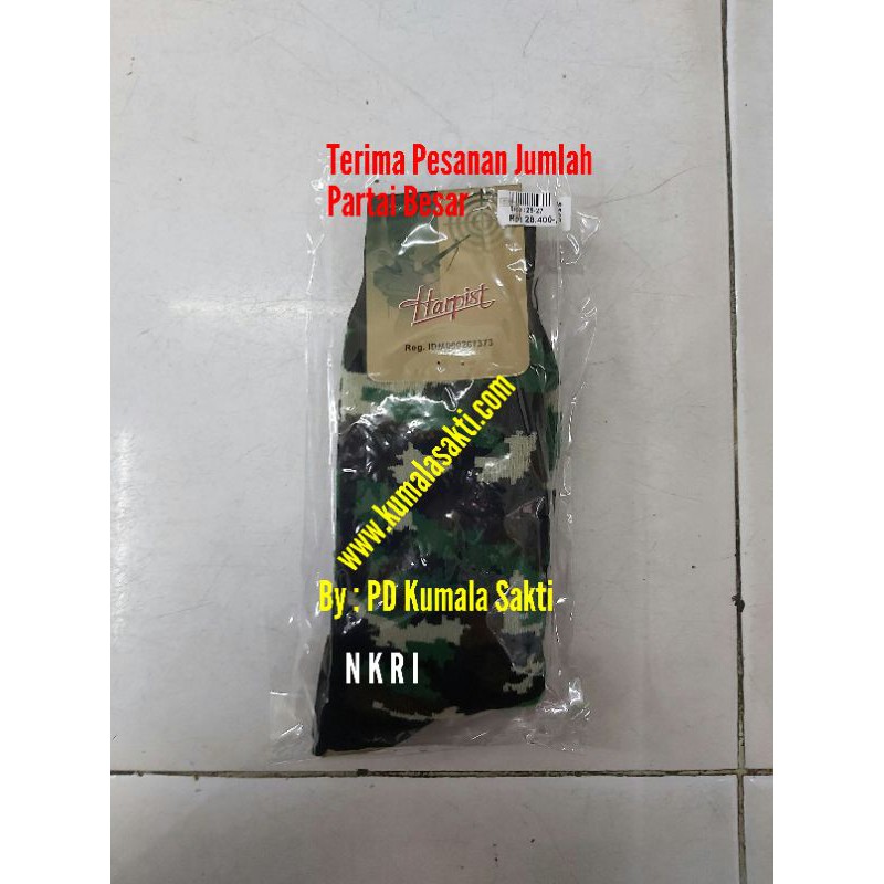 Kaos Kaki Loreng Harfist PDL Tebal NKRI-Topi Loreng-Kaos Loreng Dryfit-Seragam Loreng-Sabuk TNI-Tas