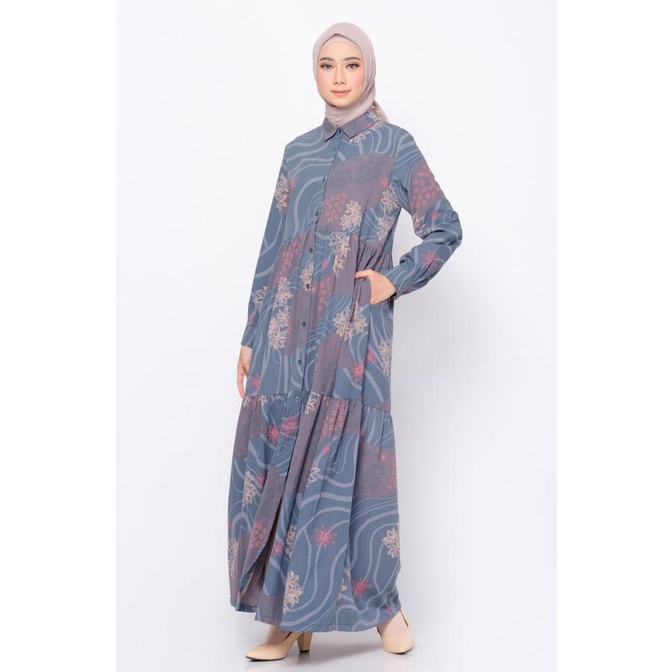 ZM Zaskia Mecca - Inara Navy Dress - Jelita Indonesia - Edisi Maluku