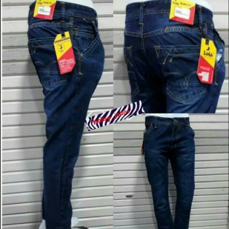 promo cuci gudang Celana panjang jeans pria lois terlaris termurah bisa bayar ditempat  [ COD ]-2