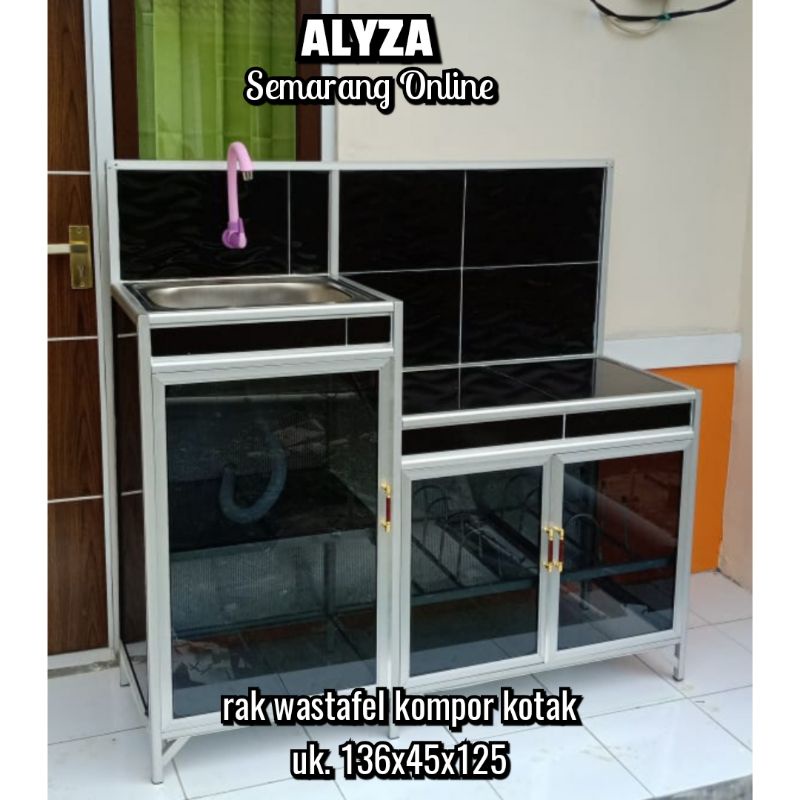 Nota rak wastafel kompor kotak/ Rak 3in1 khusus Semarang