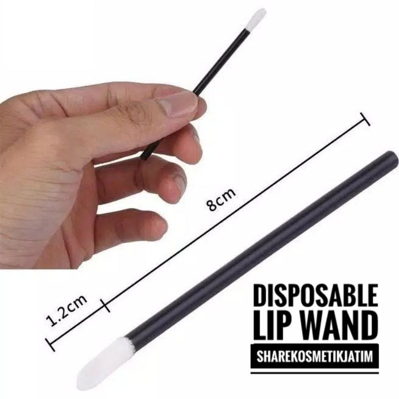 Disposable Lip Wand Brush | Kuas Bibir Lip Cream Lipstick Lip Tint Gloss Sekali Pakai