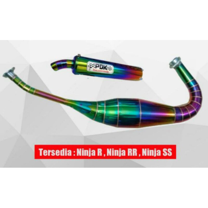Knalpot racing PDK pelangi for ninja r. ninja rr. ninja ss