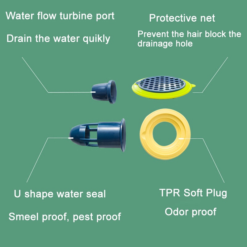 Saringan Penutup Saluran/Anti Kecoa Got Saluran Air Floor Drain/Lubang Wastafel Saluran Air Kamar Mandi
