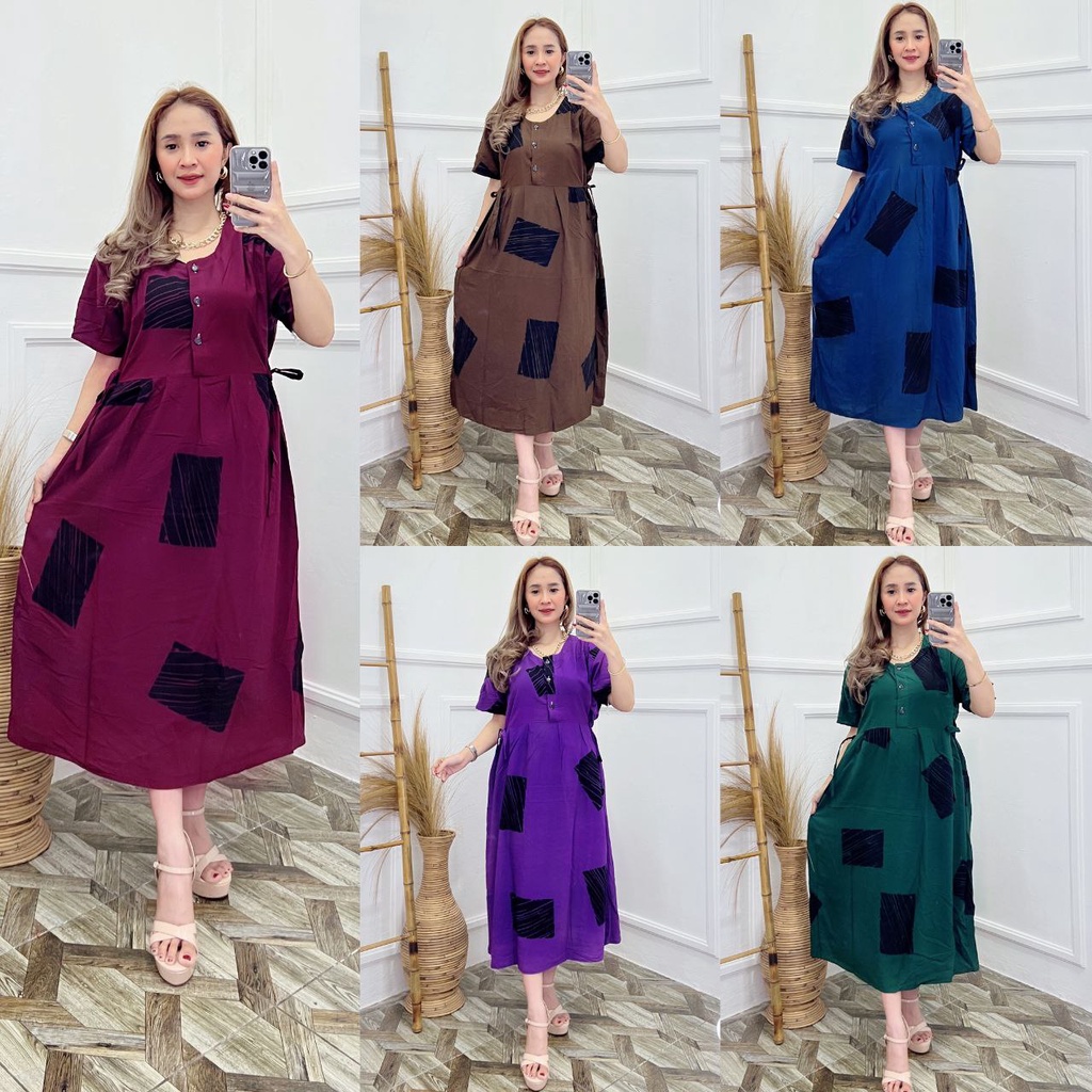 Daster Rayon Busui Kekinian Home Dress Wanita Terbaru Terlaris Daster Wanita Busui Baju Daster Kekinian COD