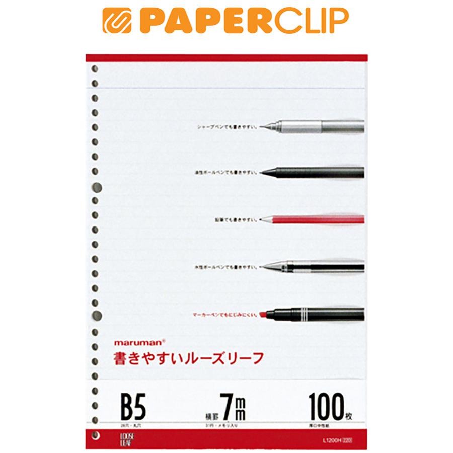 

LOOSE LEAF B5 MARUMAN L1200H 100S GENERAL