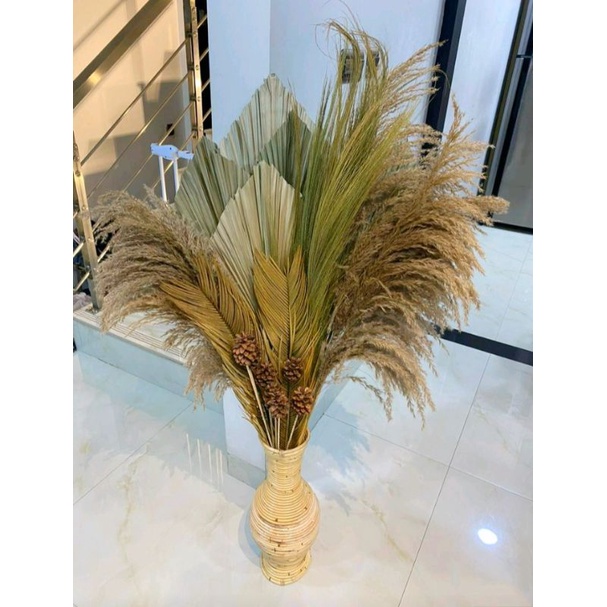 PAKET DAUN KERING | RAYUNG / PAET BUNGA KERING | PAMPAS  | DRIED FLOWER