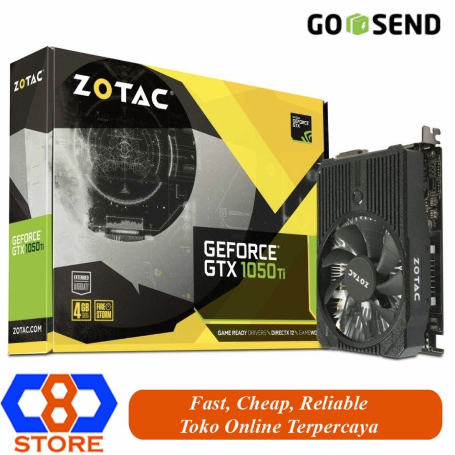 VGA ZOTAC GEFORCE GTX 1050TI 4GB 128BIT GDDR5 GTX1050TI GARANSI RESMI