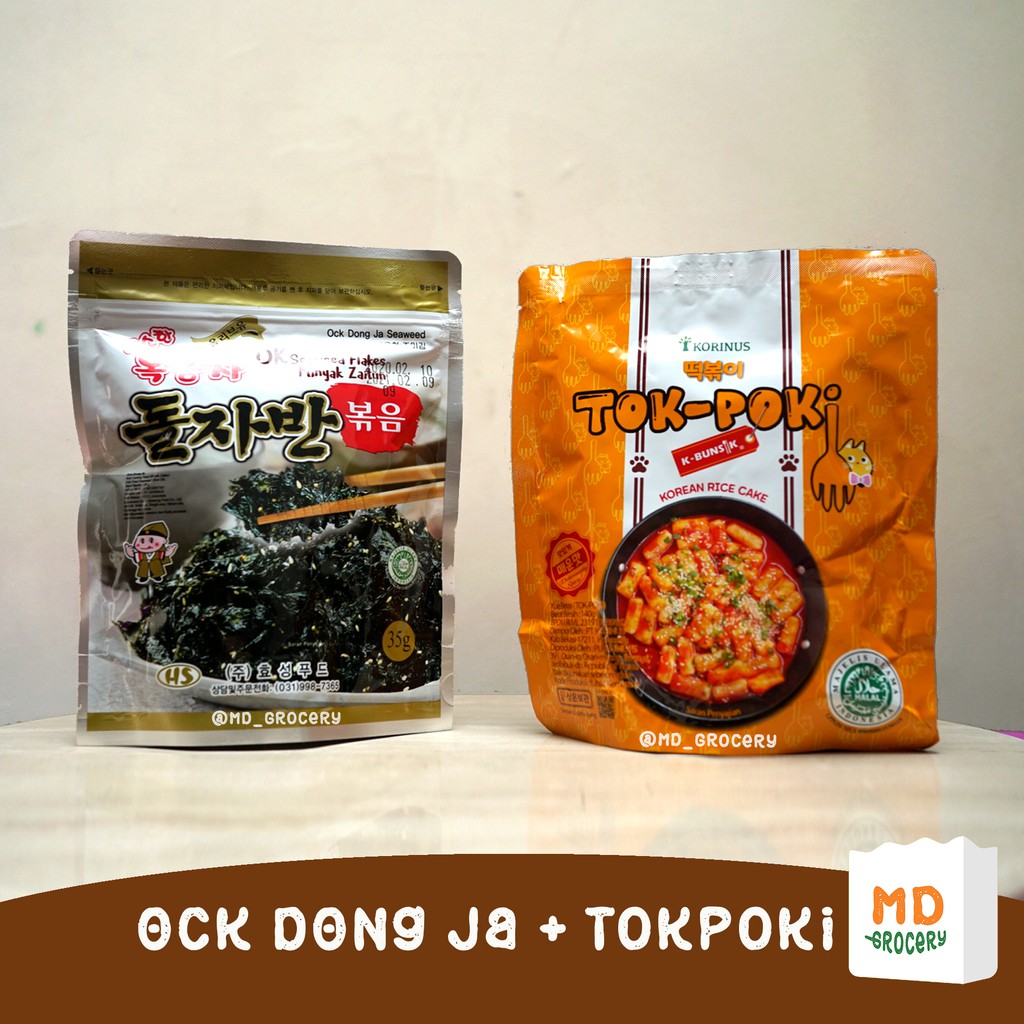 Paket Combo Korinus TOKPOKI & Ock Dong Ja Seaweed Flakes