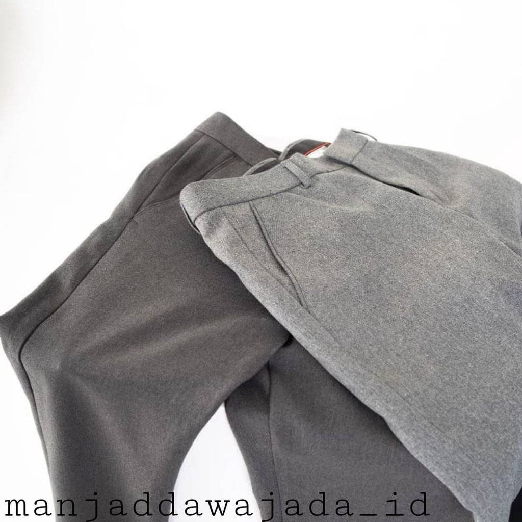 CELANA KANTOR FORMAL PRIA SLIMFIT PANJANG BAHAN DASAR KAIN WOLL