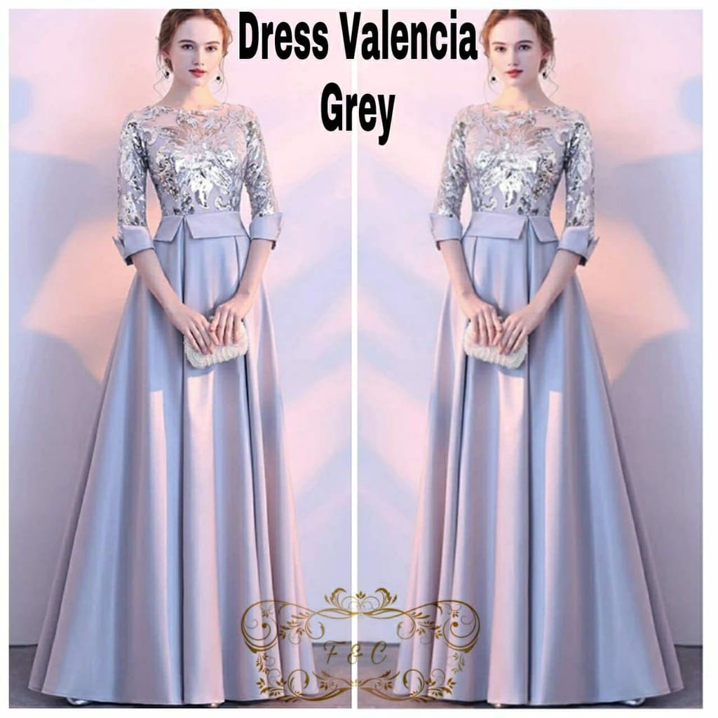 Baju Maxi Dress Encia Long Dress Kondangan | Party Dress Pesta | Baju Terusan Wanita | Dress Panjang