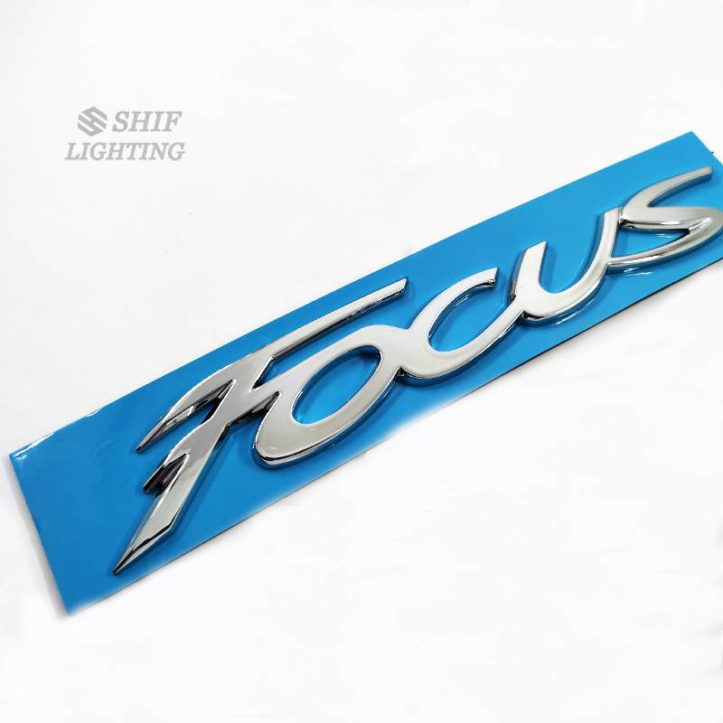 1pc Stiker Emblem Tulisan Focus Bahan Abs Untuk Bagasi Mobil Ford