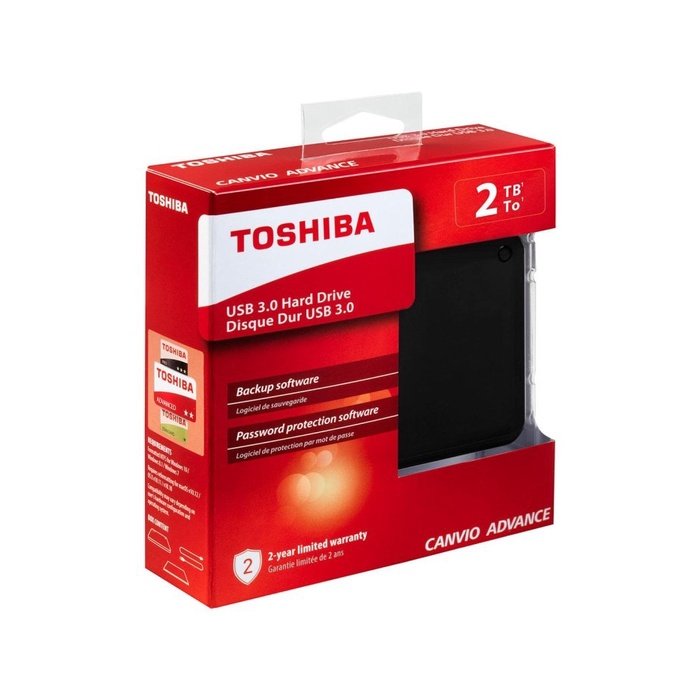 HDD EXTERNAL TOSHIBA CANVIO ADVANCE 2TB / 2 TB HARDDISK 3.0 V10 GARANSI RESMI