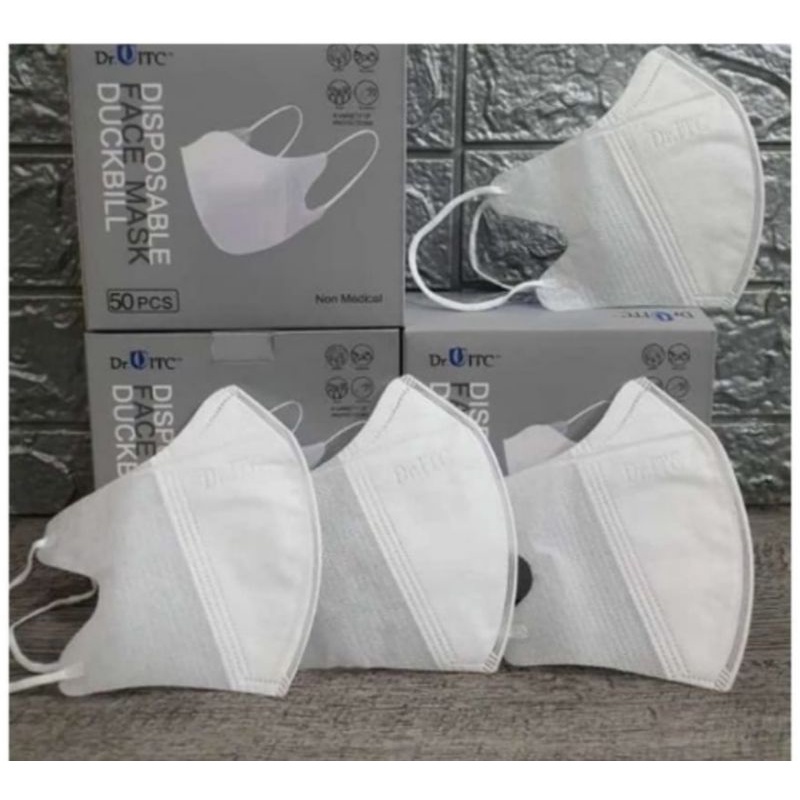 Masker DUCKBILL Garis Face Mask 3Ply 1 box isi 50pc