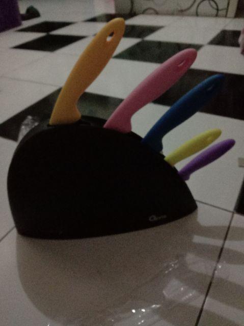 Rainbow Knife Ox 606 Pisau Set + Tempat Oxone