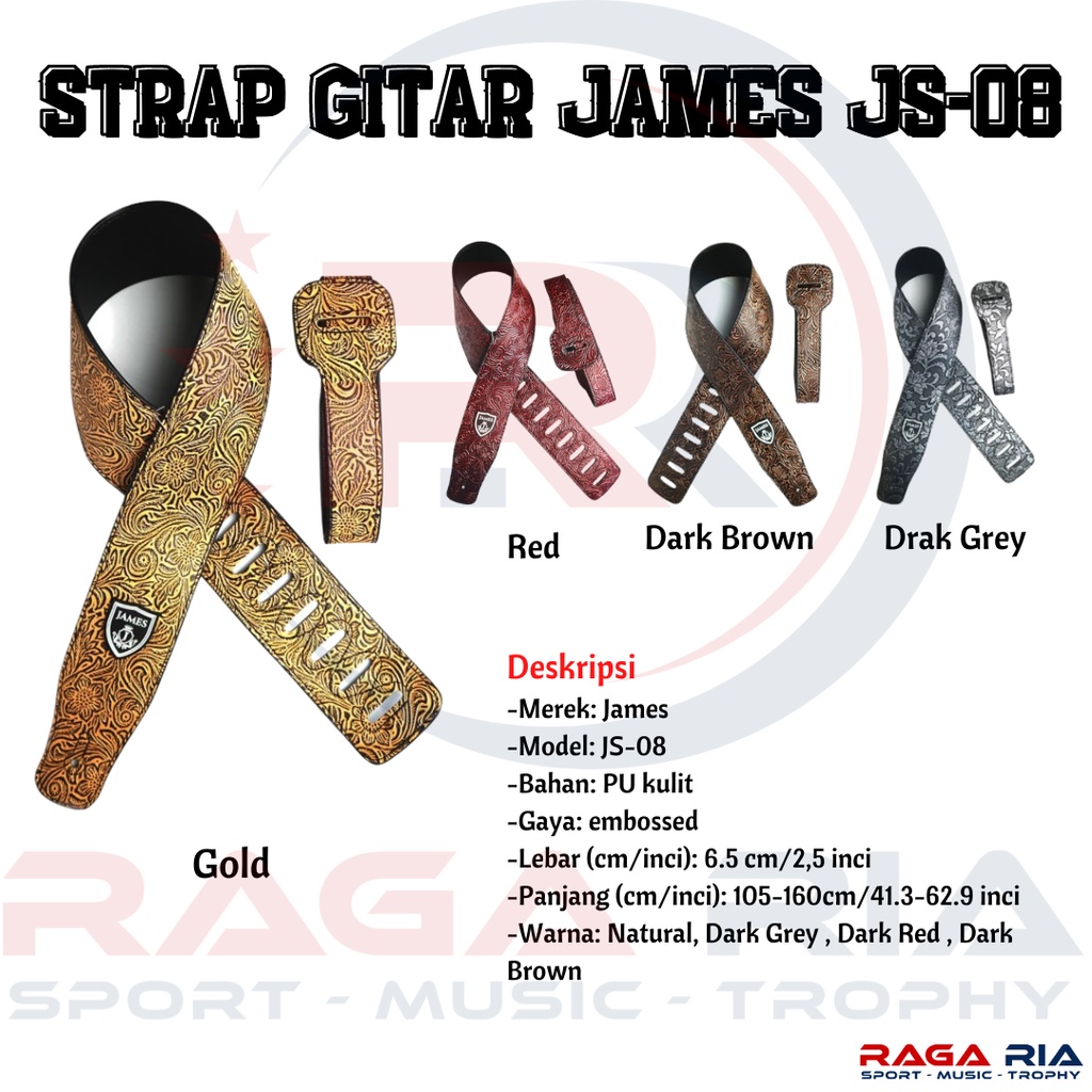 STRAP GUITAR JAMES JS-08