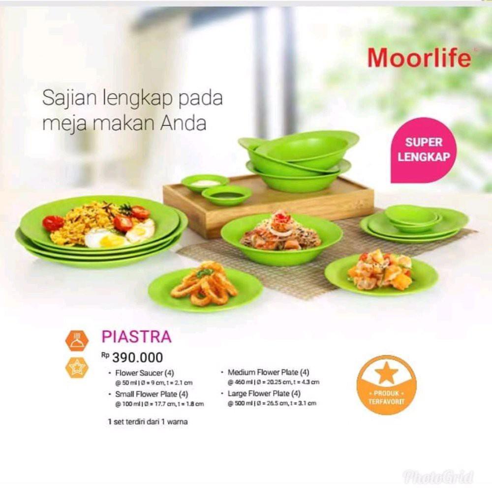 Moorlife Piring Set Piastra Flower Set A & Set B (1set isi 8pcs) || Moorlife piastra, Piring moorlif