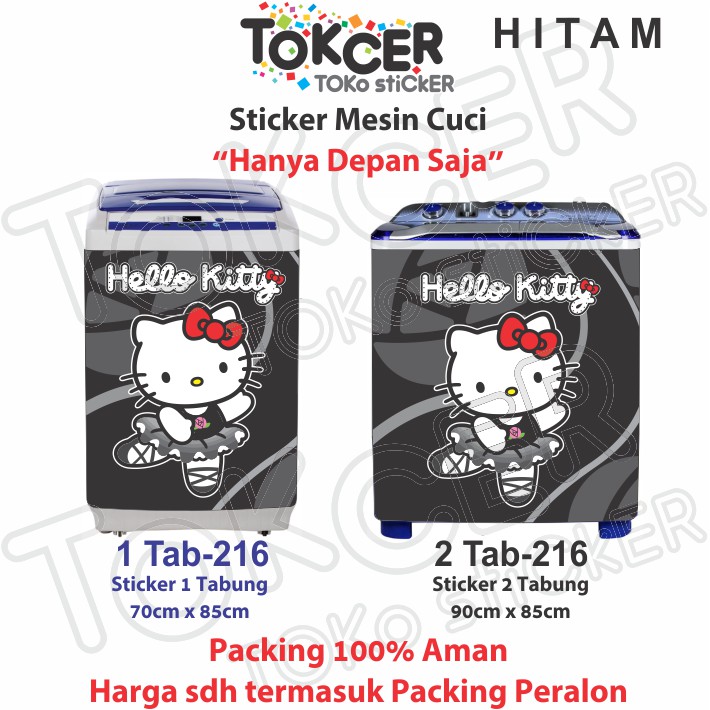 Stiker Mesin Cuci Hello Kitty