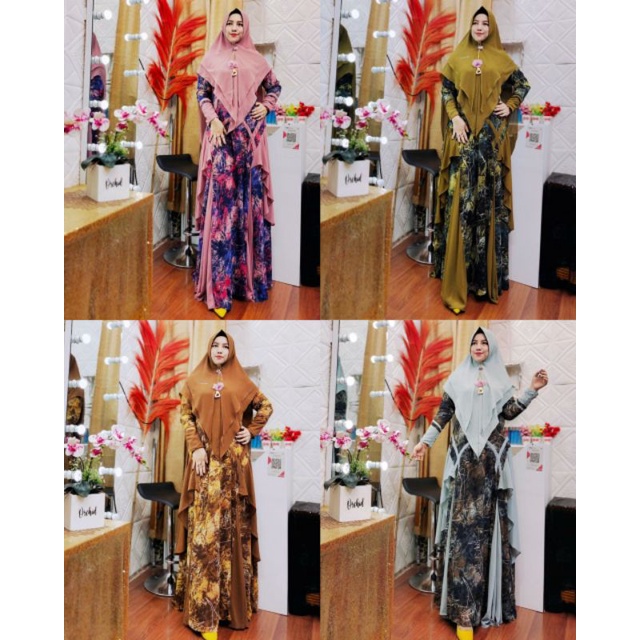gamis Millen syari by Cup-in