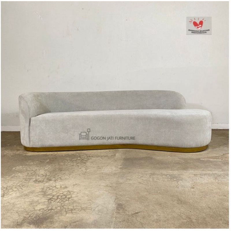 sofa minimalis tipe oval sofa cantik untuk butik salon dll