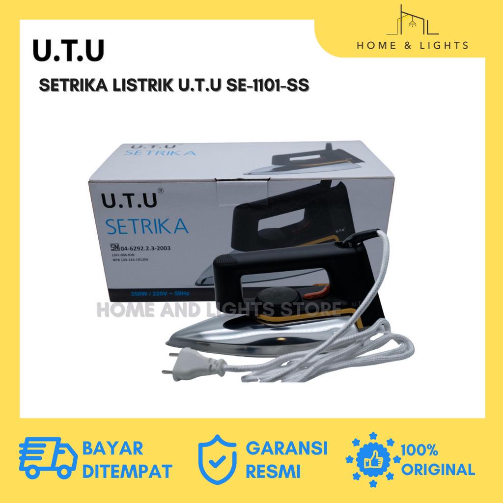 UTU Setrika Listrik SE-1101 Stainless Steel / Setrika Listrik / Setrika Listrik Anti Lengket / Setrika Baju / Gosokan Baju