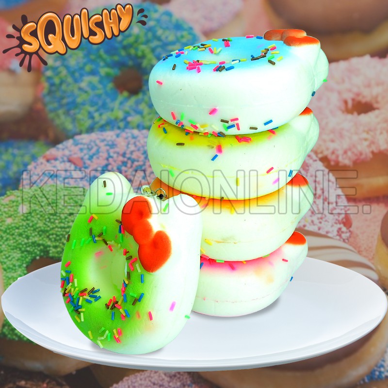 Squishy Donut Hello Kitty Donat kucing Squishy Rainbow Donat Jumbo