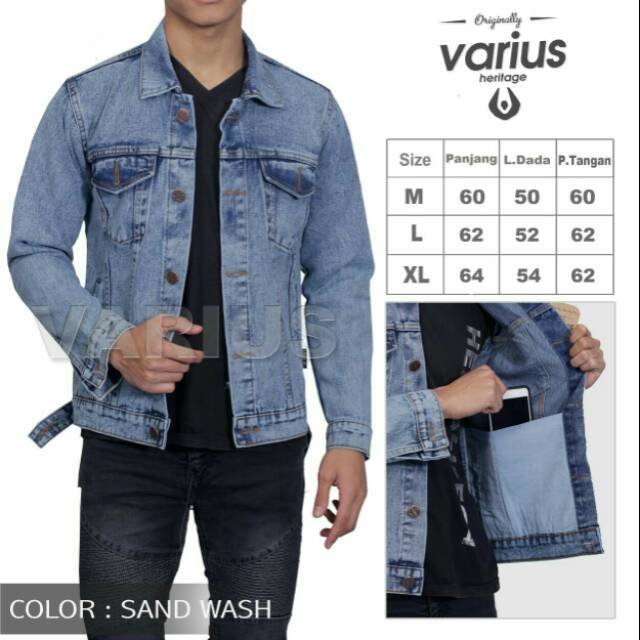 Trucker Denim Pria / Jaket Jeans Cowok / Jaket Original