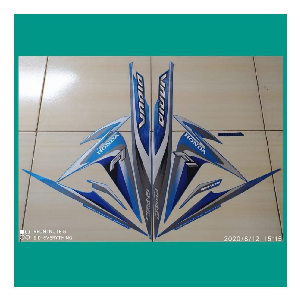 Stiker Stiker Vario Cw 110 Fi 2014 Biru