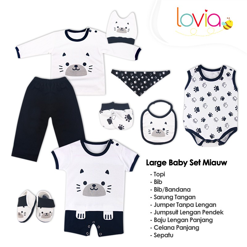 Kiddy Baju Set Bayi / Baby Gift Set / Kado Lahiran Free Kertas Kado Dan Ucapan / 12007