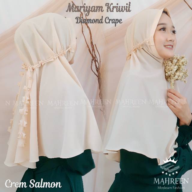 Bergo maryam kriwil jilbab instan