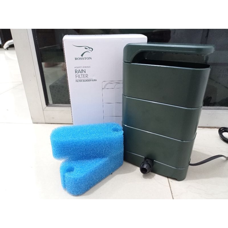 Pompa Aquarium toples untuk kura kura RAIN FILTER TURTLE FILTER ROSSTON TT 120