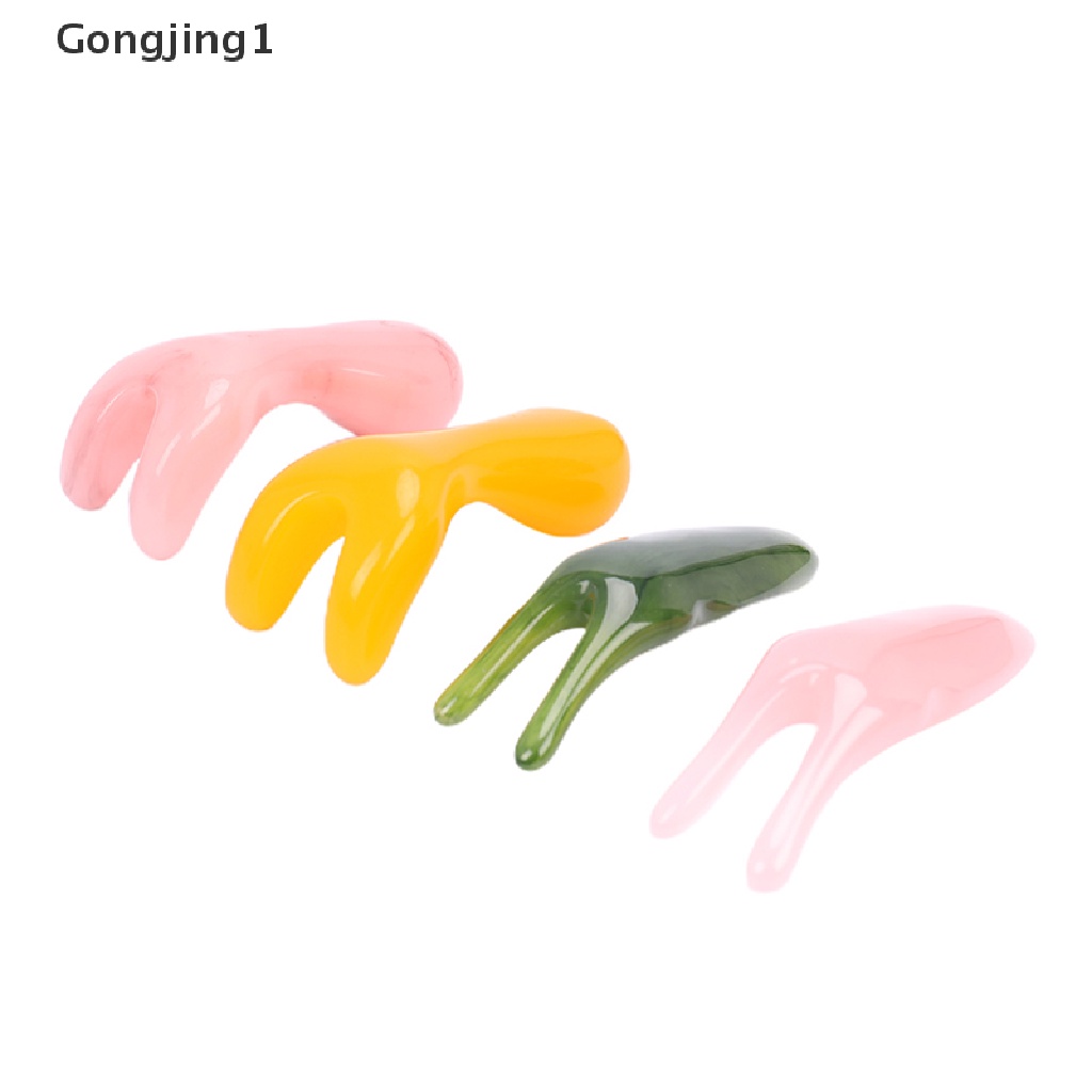 Gongjing1 Alat Pijat GuaSha Bahan Resin Alami Untuk Wajah / Hidung