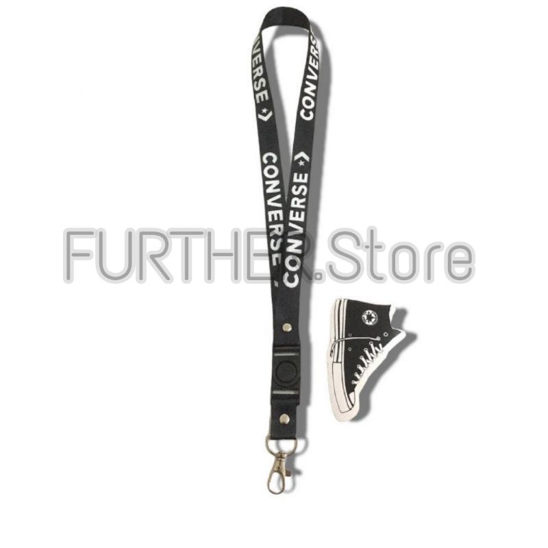 

Lanyard / CONVERSE / gantungan kunci / tali lanyard hitam gantungan leher name tag