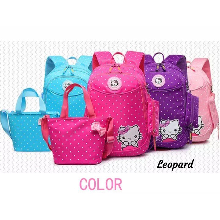 Back Pack Double Decker_Tas Ransel Anak_Lol_Unicorn_Superhero_Paw Patrol_Shopkins Fashion Cewek W5Q3