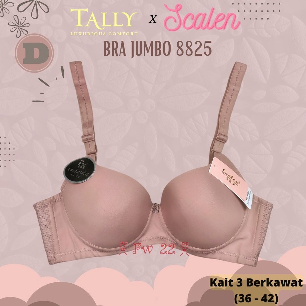 Bra Scalen 8825 Bh Jumbo Cup Besar Kawat Busa Tipis | Toko Grosir