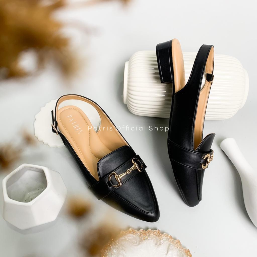 Patris Indira PTS 19 Mules Wanita Heels / Hak 3 Cm