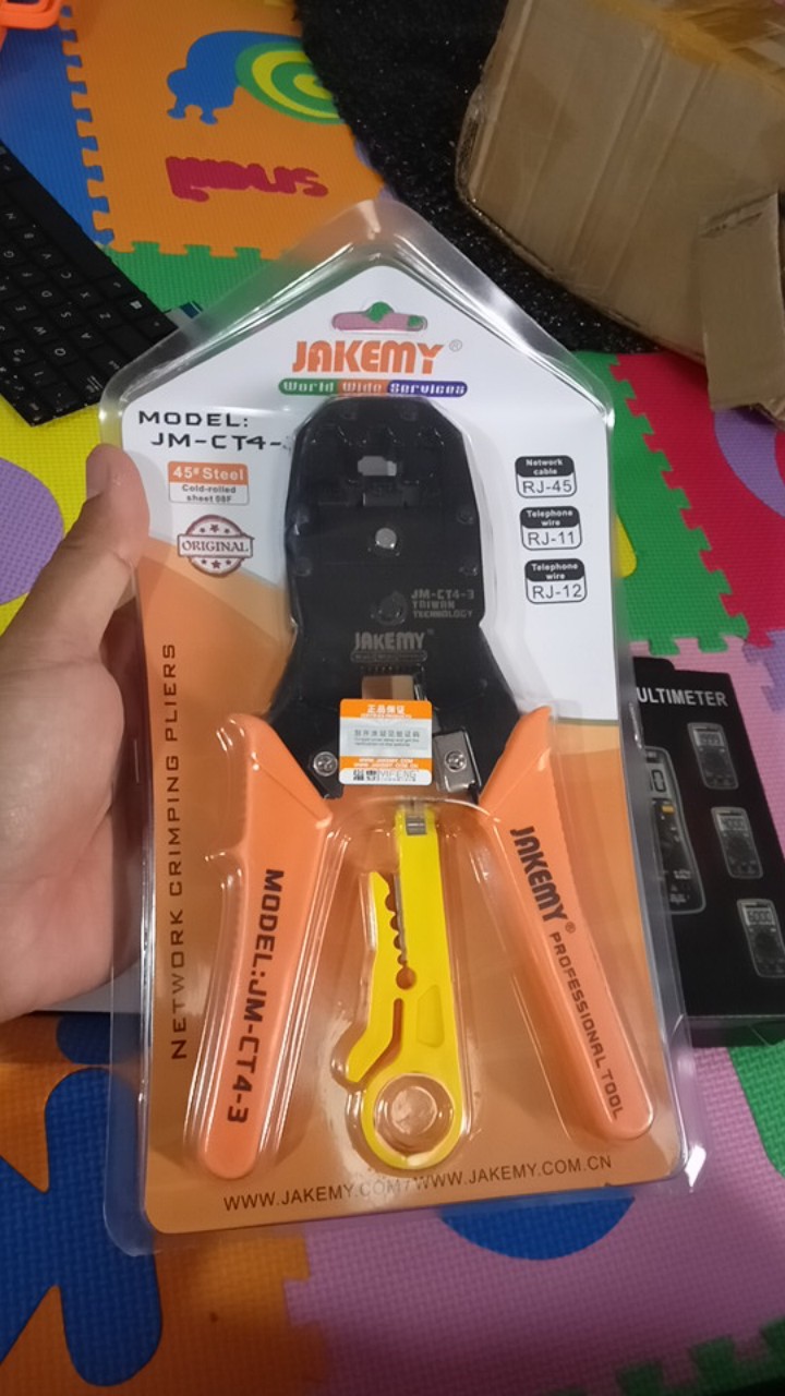 Jakemy Crimper Plier Tang Lan Network Cable Rj45 / Rj-11- Jm-ct4-3