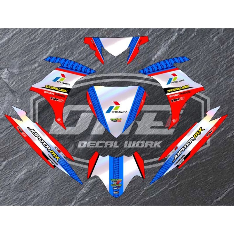 Dekal sticker decal motor Jupiter MX 135  HOLOGRAM