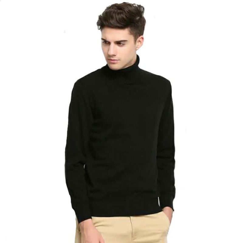 KAOS TURTLENECK PRIA LENGAN PANJANG TURTLE NECK KOREAN STYLE LEHER TINGGI / KAOS KERAH TINGGI TURTLENECK PRIA LENGAN PANJANG