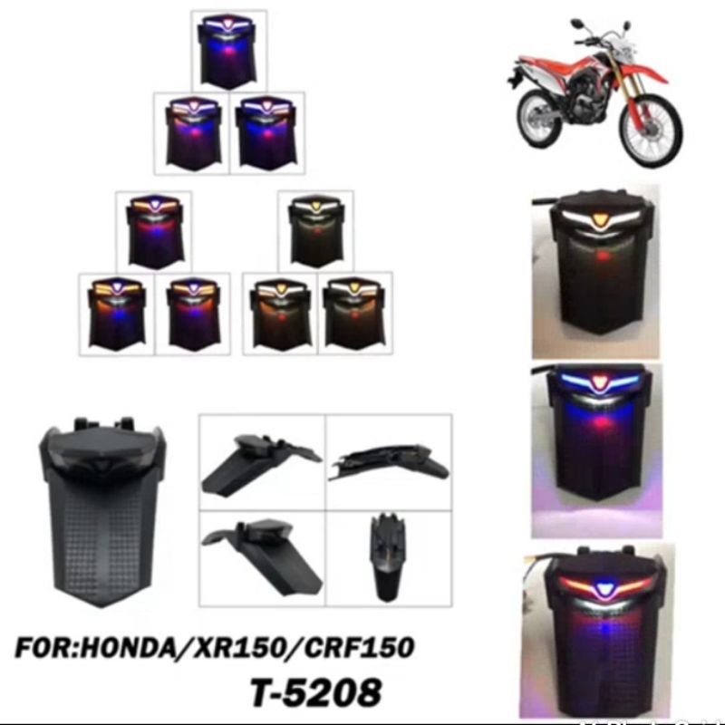 Buntut Spakbor Belakang LED 3in1 Honda CRF 150 XR 150 Lampu Stop LED CRF