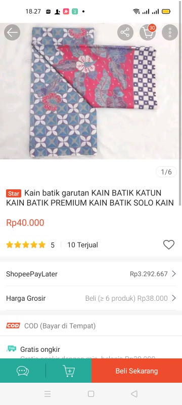 Kain Batik Atasan Kain Batik Katun Warna Soft Atasan Wanita Batik Pekalongan