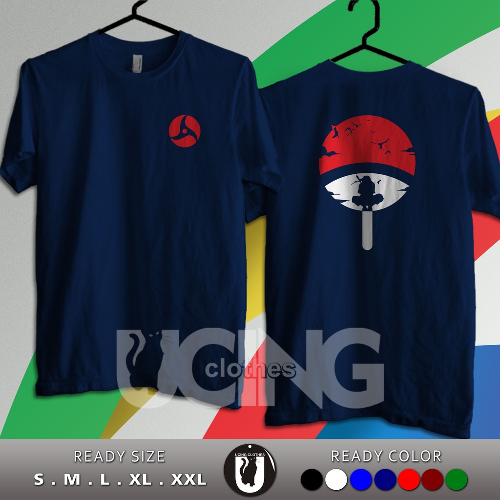 Kaos Baju Itachi Uchiha Anime Naruto Kaos Anime