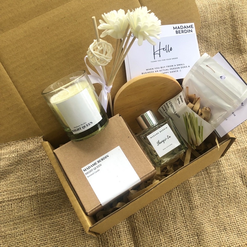

⚡BIG SALE NATAL⚡Gift Set Scented Candle Reed 60gr lemongrass Hampers Reed Diffuser Wedding Gift | Kado Ultah Nikah | Wedding Hampers