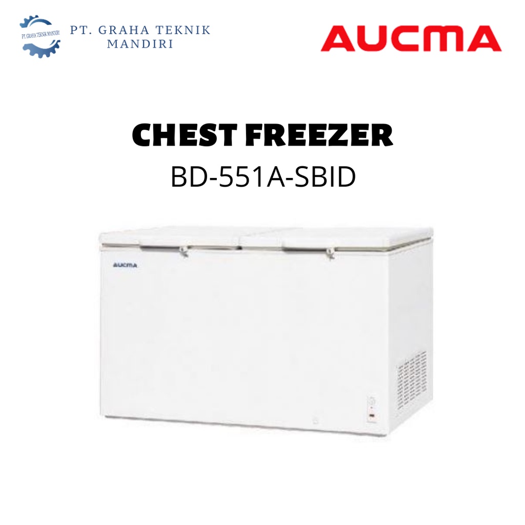 Aucma Chest Freezer 500 Liter BD-551A-SBID