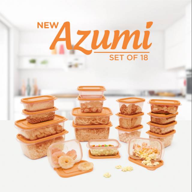 Food container azumi / azumi 18pcs / tempat makanan/ wadah plastik