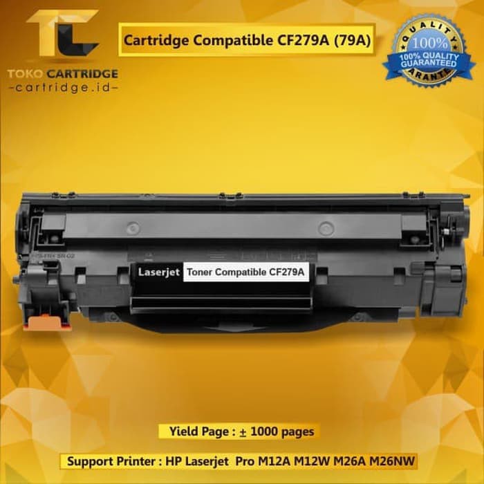 Cartridge Toner HP 79A CF279A Compatible Printer Laser Monochrome Pro M12 M12w M12a MFP M26a M26nw