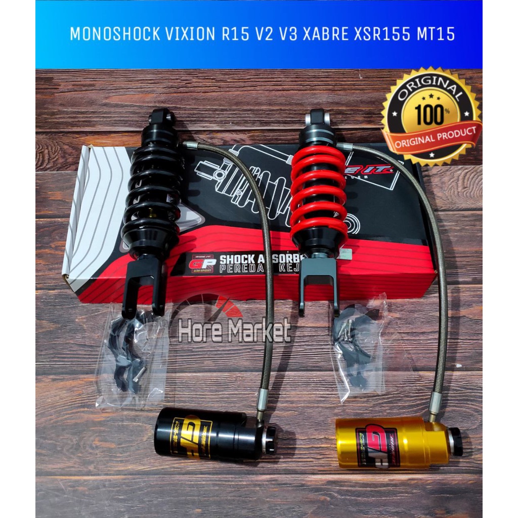 MONOSHOCK VIXION NEW NVA NVL R15 V2 V3 XABRE MT15 XSR 155 TABUNG PISAH RIDE IT SHOCKBREAKER BELAKANG