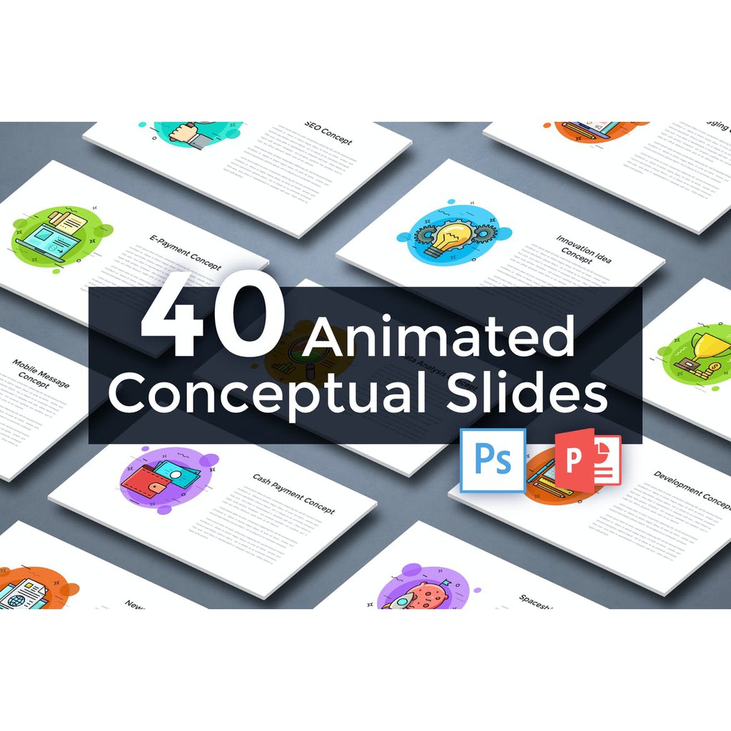 

NS 40 Animated Conceptual Slides for Powerpoint